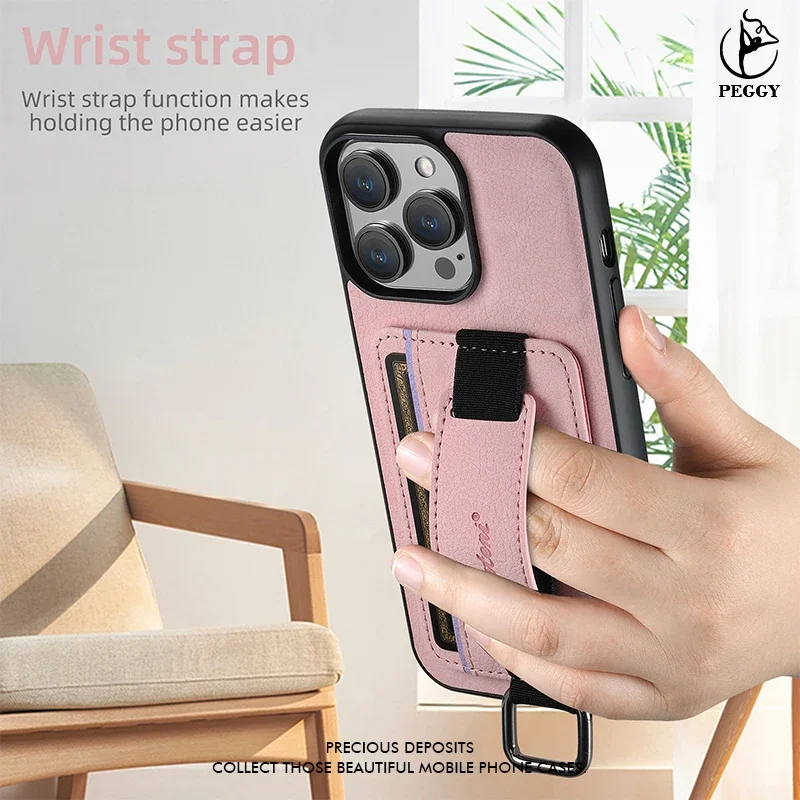 Litchi Grain Leather Phone Case for IPhone for IPhone 15 14 13 12 11 Pro Max 14 15 Plus for XR XSMax Ring Card Bag Bracket Cover
Litchi Grain Leather Phone Case for IPhone for IPhone 15 14 13 12 11 Pro Max 14 15 Plus for XR XSMax Ring Card Bag Bracket Cover