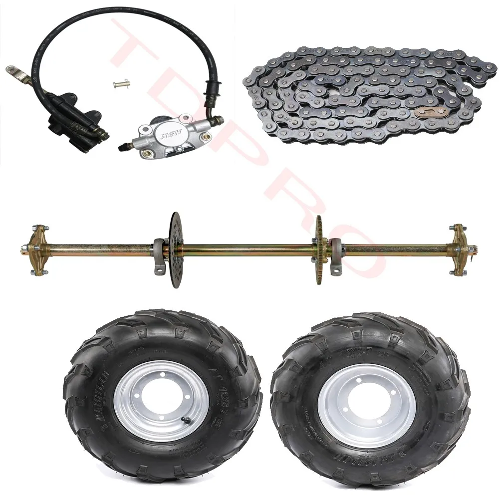 TDPRO Complete Go Kart & Drift Trike 32" Rear Axle Kit with 16x8-7" Wheel Tires& Brake & 428 Chain For ATV Quad Golf Carts Buggy
TDPRO Complete Go Kart & Drift Trike 32" Rear Axle Kit with 16x8-7" Wheel Tires& Brake & 428 Chain For ATV Quad Golf Carts Buggy