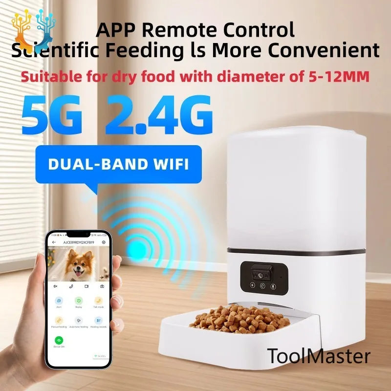 【2026】6L Intelligent Automatic Cat Feeder With Night Vision Camera Dry Food Video Pet Intelligent Voice Recording, Cat And Dog F
【2026】6L Intelligent Automatic Cat Feeder With Night Vision Camera Dry Food Video Pet Intelligent Voice Recording, Cat And Dog F