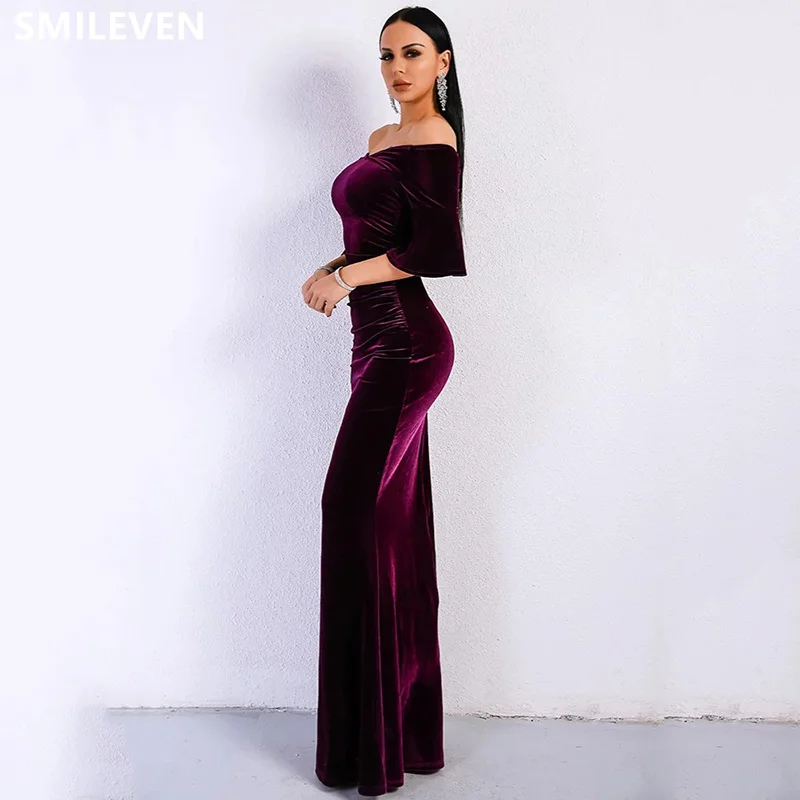 Smileven Purple Mermaid Off The Shoulder Prom Dress Sexy Side Spilt Formal Evening Gowns Half Wedding Party Dress Customized
Smileven Purple Mermaid Off The Shoulder Prom Dress Sexy Side Spilt Formal Evening Gowns Half Wedding Party Dress Customized