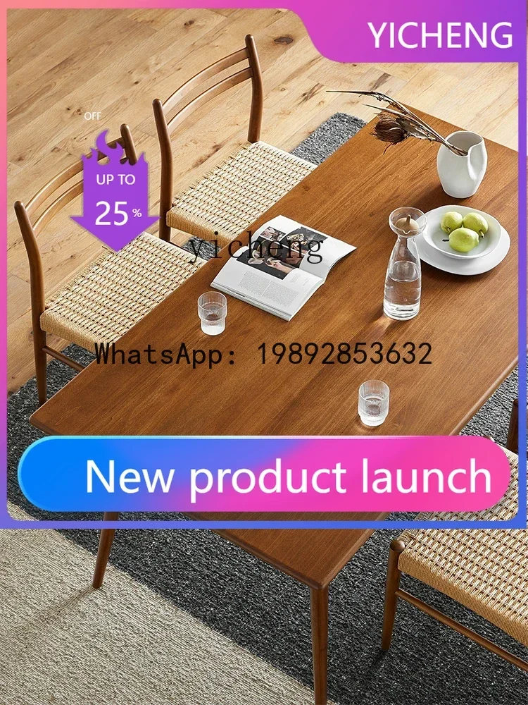 Zhigu Dining Table Solid Wood Small Apartment Home Retro Rectangular Nordic Simple Dining Tables and Chairs Set
Zhigu Dining Table Solid Wood Small Apartment Home Retro Rectangular Nordic Simple Dining Tables and Chairs Set