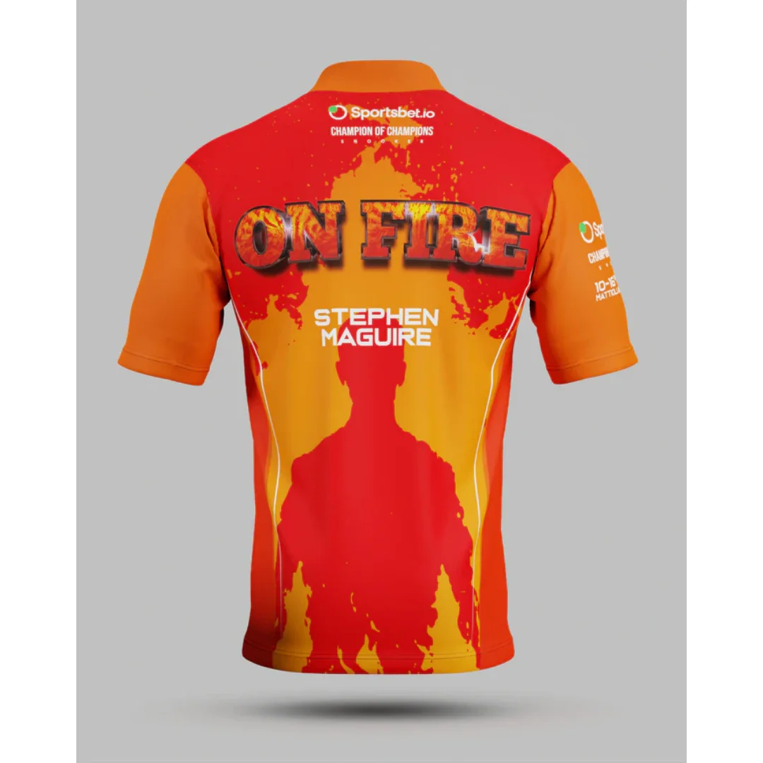 On Fire - Stephen Maguire Snooker Match Jersey Осенняя спортивная быстросохнущая мужская футболка с круглым вырезом Детская одежда Футболка Y2k Woman
On Fire - Stephen Maguire Snooker Match Jersey Осенняя спортивная быстросохнущая мужская футболка с круглым вырезом Детская одежда Футболка Y2k Woman