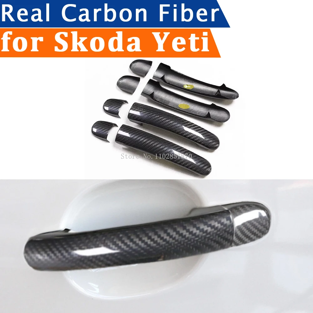 For Skoda Yeti 2010-2017 Car Accessories Real Carbon Fiber Door Handle Cover Frame Sticker Exterior Trim Bodykit
For Skoda Yeti 2010-2017 Car Accessories Real Carbon Fiber Door Handle Cover Frame Sticker Exterior Trim Bodykit