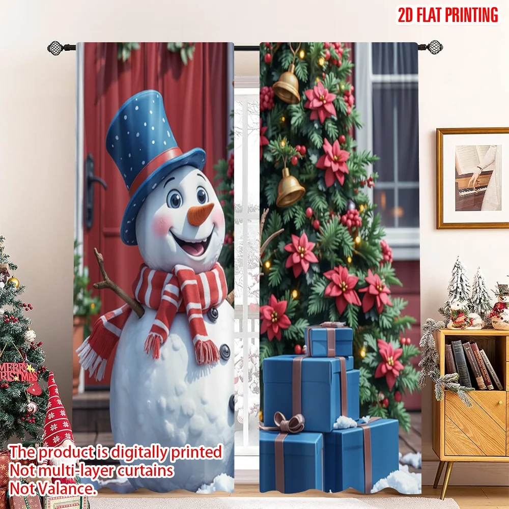 2pcs 2D flat printing Christmas Curtain Merry Christmas Snowman Winter Gifts 100% Polyester Without Electricity Birthday Party
2pcs 2D flat printing Christmas Curtain Merry Christmas Snowman Winter Gifts 100% Polyester Without Electricity Birthday Party