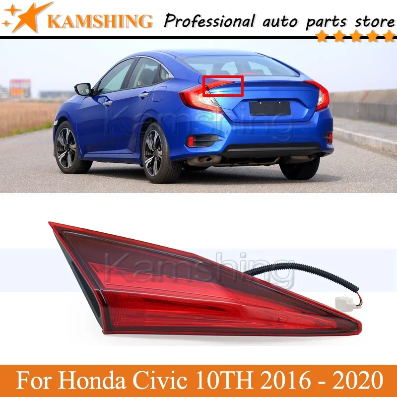 Kamshing Внутренний задний фонарь для Honda Civic 10th 2016-2020 Задний стоп-сигнал Задний фонарь Фара
Kamshing Внутренний задний фонарь для Honda Civic 10th 2016-2020 Задний стоп-сигнал Задний фонарь Фара