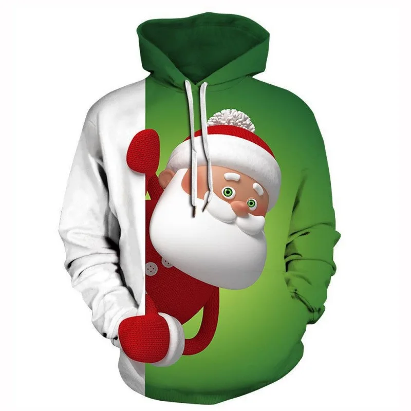 Cartoon Santa Claus Pattern Men's Hoodies Christmas Autumn Winter Long Sleeve Street 3D Print Christmas Funny Hooded Sweatshirts
Cartoon Santa Claus Pattern Men's Hoodies Christmas Autumn Winter Long Sleeve Street 3D Print Christmas Funny Hooded Sweatshirts