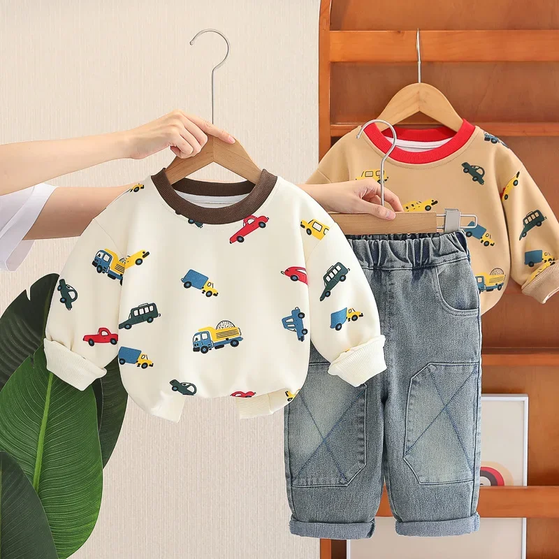 New Spring Autumn Baby Girls Clothes Suit Children Cartoon Long Sleeved T-Shirt Pants 2Pcs/Set Infant Boys Clothing Kids Outfits
New Spring Autumn Baby Girls Clothes Suit Children Cartoon Long Sleeved T-Shirt Pants 2Pcs/Set Infant Boys Clothing Kids Outfits