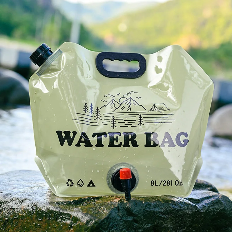 8L Camping Water Tank with Tap Camping Equipment Folding Water Bags Outdoor Large Capacity Water Container Camping Gadgets
8L Camping Water Tank with Tap Camping Equipment Folding Water Bags Outdoor Large Capacity Water Container Camping Gadgets