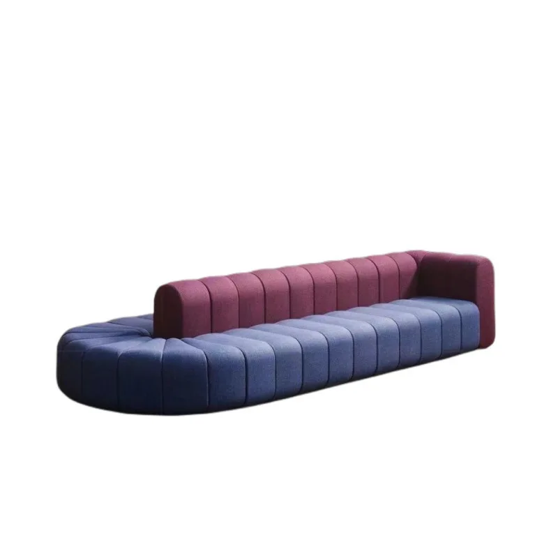 Italian minimalist double-sided back-to-back velvet sofa Nordic creative design curved large flat-level business reception sofa
Italian minimalist double-sided back-to-back velvet sofa Nordic creative design curved large flat-level business reception sofa