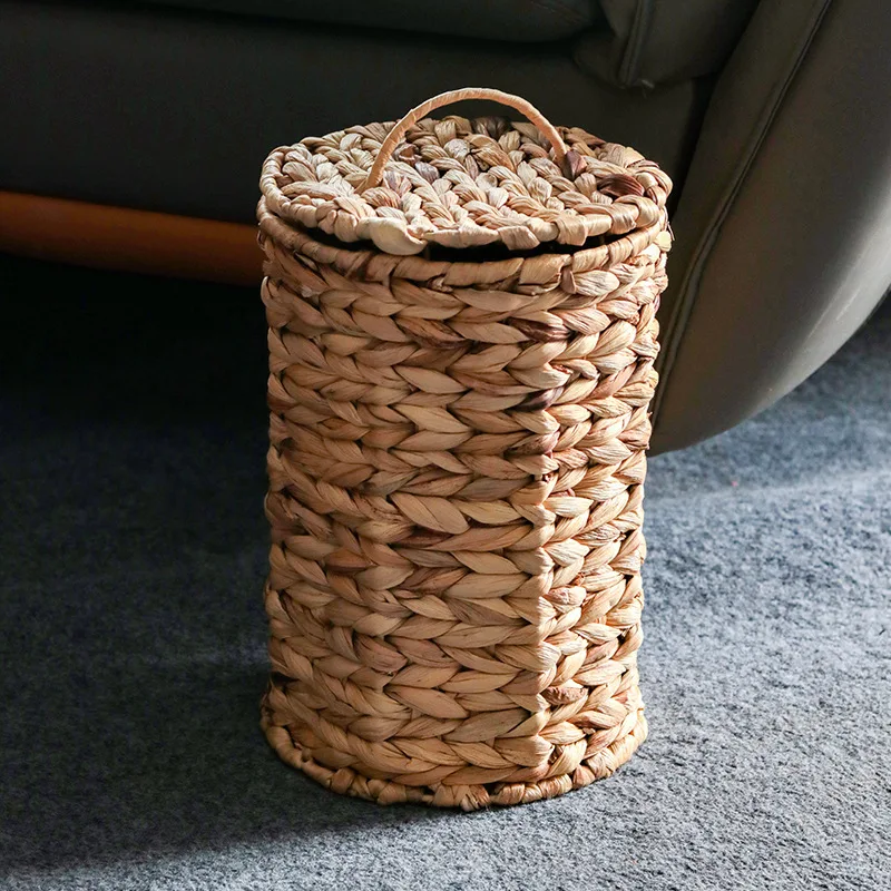 Handwoven Natural Rattan Trash Can Wicker Waste Basket Farmhouse Decorative Bin Bedroom Bathroom Desktop Office Compact
Handwoven Natural Rattan Trash Can Wicker Waste Basket Farmhouse Decorative Bin Bedroom Bathroom Desktop Office Compact