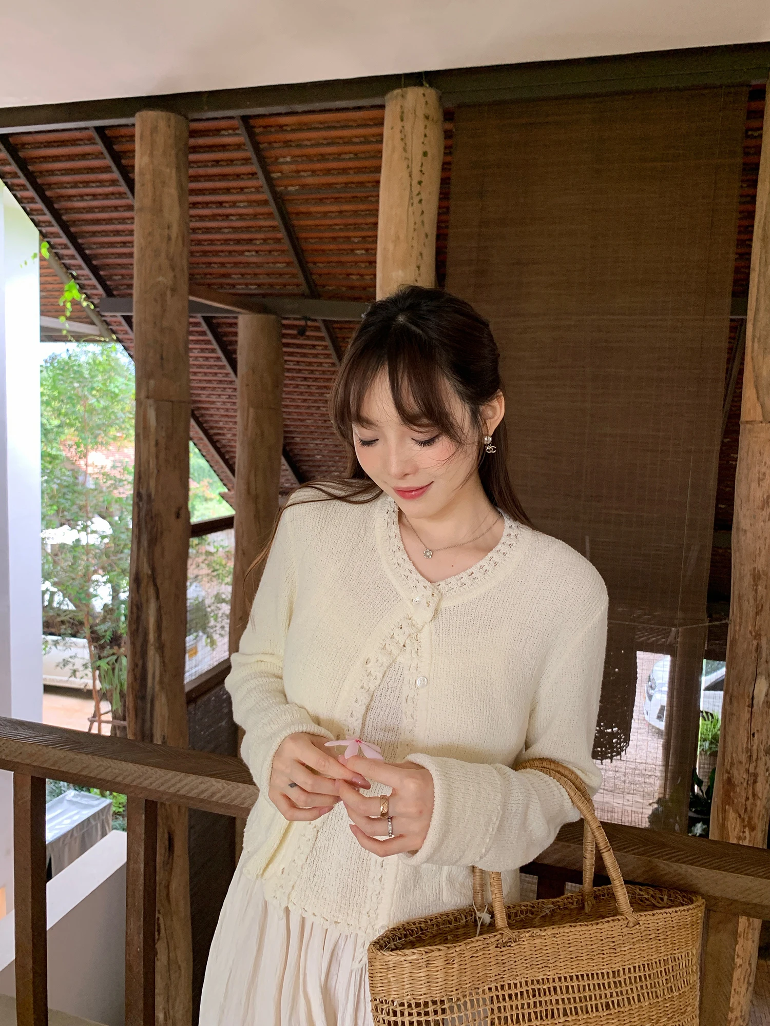 Le Lalin First Love Pastel Color Spring Pure Knitted Lazy Feel Women's Set Strap Cardigan Knittedwear Cotton Nylon Long Sleeve
Le Lalin First Love Pastel Color Spring Pure Knitted Lazy Feel Women's Set Strap Cardigan Knittedwear Cotton Nylon Long Sleeve