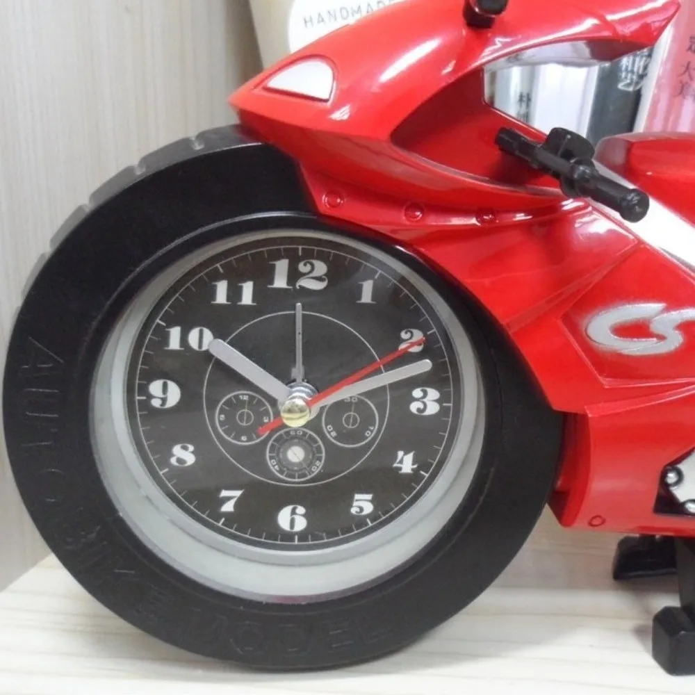 Portable Cartoon Motorcycle Alarm Clock Silent Movement Plastic Desktop Clock Drop-proof Motorcycle Model Ornament Study Room
Portable Cartoon Motorcycle Alarm Clock Silent Movement Plastic Desktop Clock Drop-proof Motorcycle Model Ornament Study Room