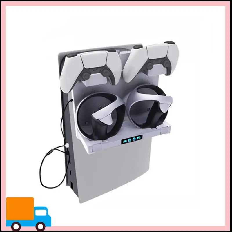 Professional 4-In-1 Hanging Game Controller Dock Charger Host Hanging Handle Dock Charger Spare Parts For PSVR2 PS5 Can Be Store
Professional 4-In-1 Hanging Game Controller Dock Charger Host Hanging Handle Dock Charger Spare Parts For PSVR2 PS5 Can Be Store