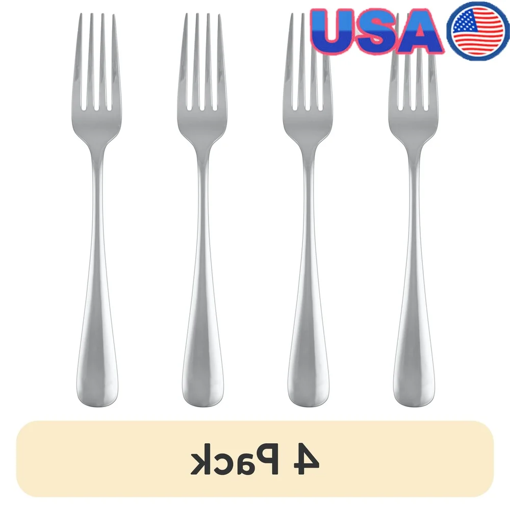 4 Pack Mirror Finish Stainless Steel Dinner Forks Durable 18/0 Silverware Comfortable Handle Dishwasher Safe Perfect Indoor
4 Pack Mirror Finish Stainless Steel Dinner Forks Durable 18/0 Silverware Comfortable Handle Dishwasher Safe Perfect Indoor