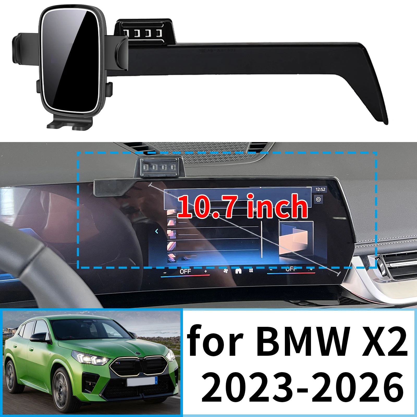 fit for BMW X2 2023 2024 2025 2026 ix2 Stable Clip-On Phone Holder Mount Screen Base No Vibration Car accessoires
fit for BMW X2 2023 2024 2025 2026 ix2 Stable Clip-On Phone Holder Mount Screen Base No Vibration Car accessoires