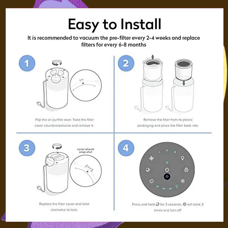 2X PM2.5 Hepa-фильтр для очистителя воздуха Levoit Core 200, фильтр с активированным углем, сердечник 200S, фильтр для очистителя воздуха-T33C
2X PM2.5 Hepa-фильтр для очистителя воздуха Levoit Core 200, фильтр с активированным углем, сердечник 200S, фильтр для очистителя воздуха-T33C