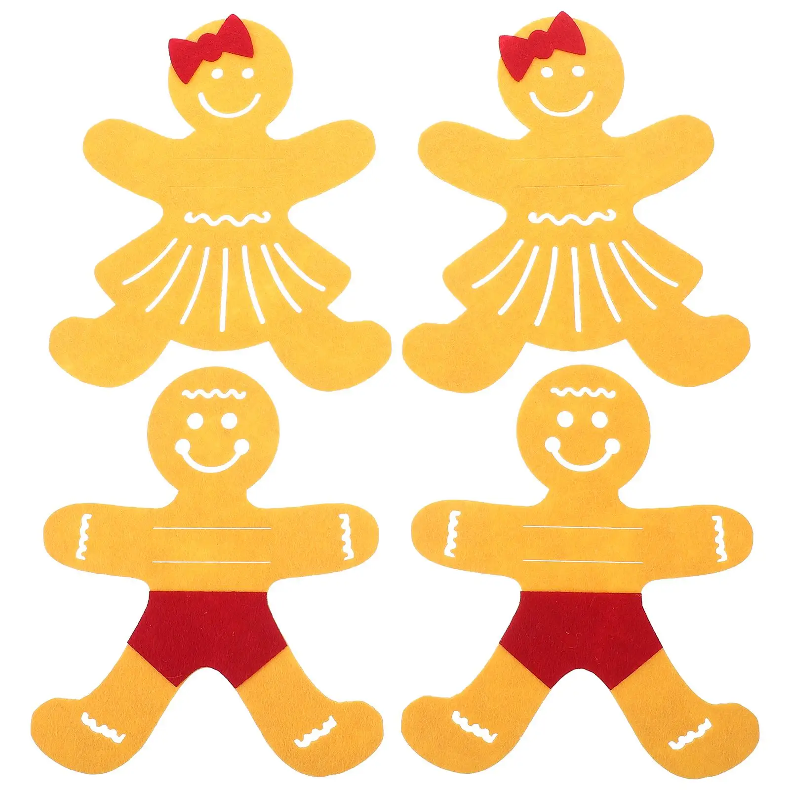4 Pcs Candy Christmas Gingerbread Man Cutlery Bag Set Banquet Xmas Ornaments Tinsel Cloth Kit Fork Cutter
4 Pcs Candy Christmas Gingerbread Man Cutlery Bag Set Banquet Xmas Ornaments Tinsel Cloth Kit Fork Cutter