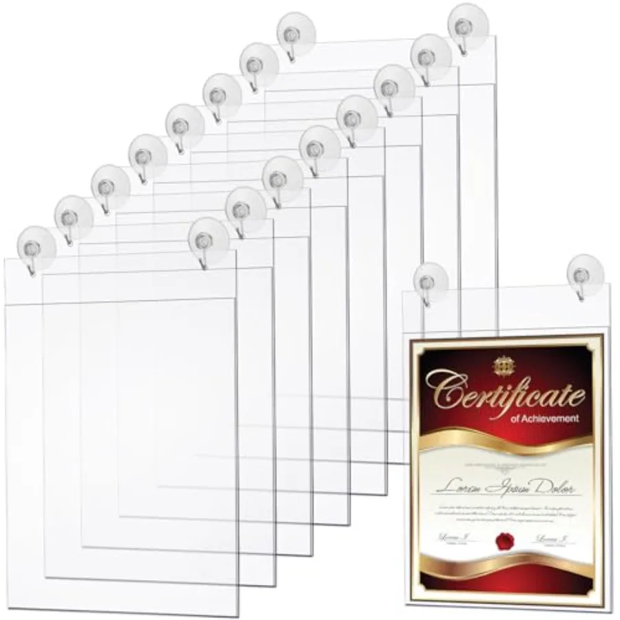 Pcs Acrylic Window Sign Holder Hanging Acrylic Holder.5 x 11 Inch Office Door Signs with Suction Cup Hooks Hangers for Office S
Pcs Acrylic Window Sign Holder Hanging Acrylic Holder.5 x 11 Inch Office Door Signs with Suction Cup Hooks Hangers for Office S
