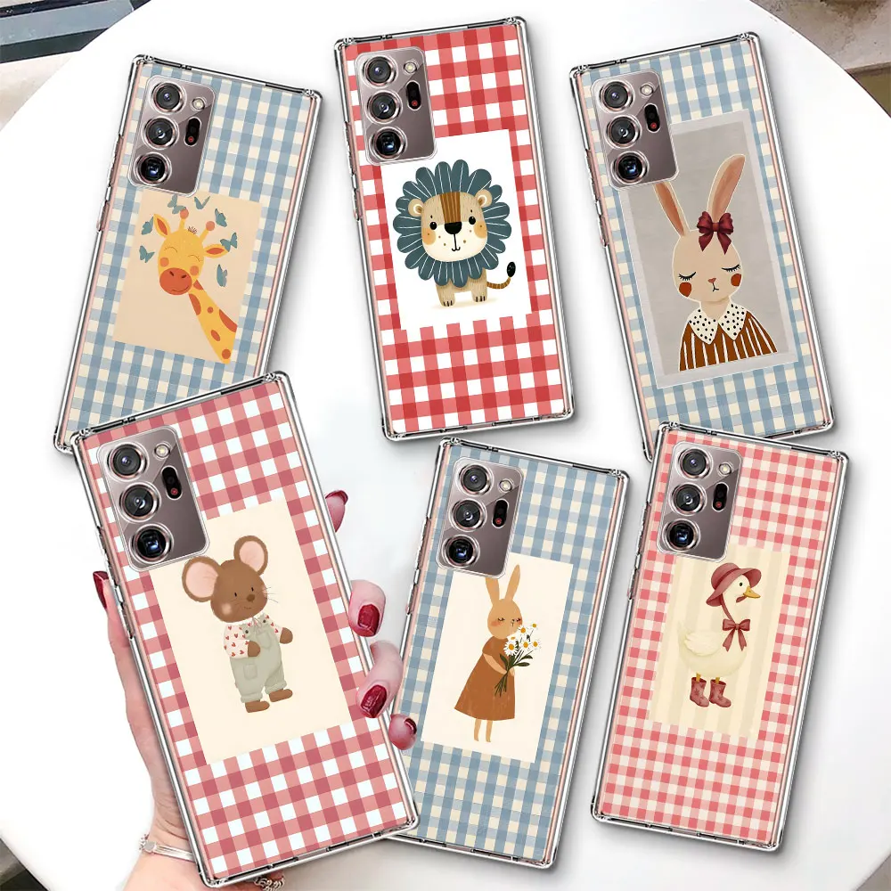 Plaid Rabbit Giraffe Laser Case for Samsung Galaxy Note 10 Plus 20 Ultra TPU Transparent Shockproof Phone Cover M33 M02 M11 M12
Plaid Rabbit Giraffe Laser Case for Samsung Galaxy Note 10 Plus 20 Ultra TPU Transparent Shockproof Phone Cover M33 M02 M11 M12