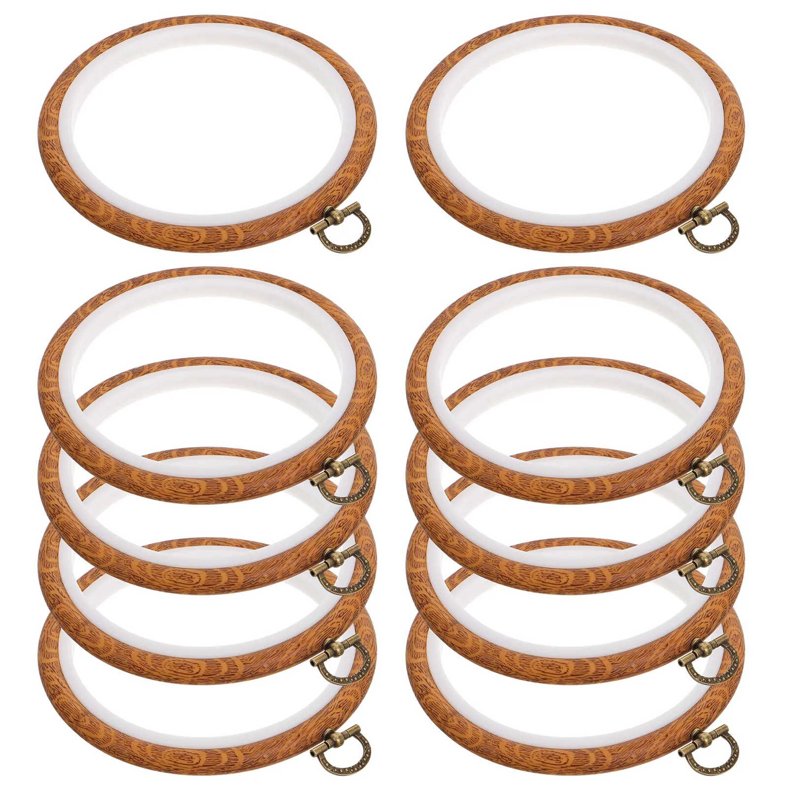 10PCS Embroidery Hoop Cross Stitch Frame Round Decorative Plastic DIY Handiwork Traditional Tool Supply Ring Holder Crochet Fix
10PCS Embroidery Hoop Cross Stitch Frame Round Decorative Plastic DIY Handiwork Traditional Tool Supply Ring Holder Crochet Fix
