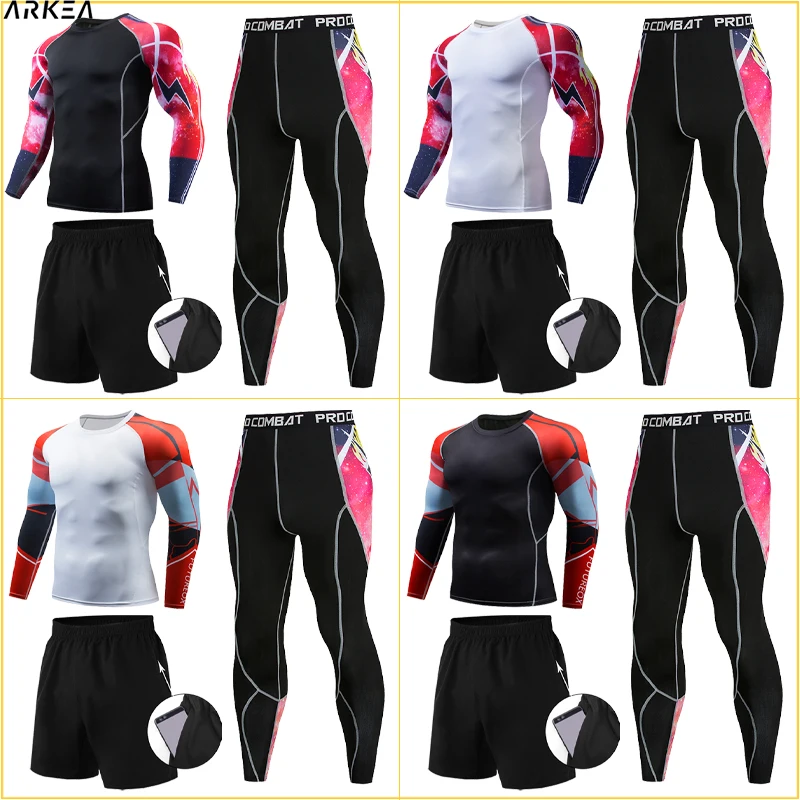 3 Pcs/Set gym clothes Running Set Jogging underwear 운동복 남성 세트 Compression shirt suit Fitness Male Quick dry Track suit
3 Pcs/Set gym clothes Running Set Jogging underwear 운동복 남성 세트 Compression shirt suit Fitness Male Quick dry Track suit