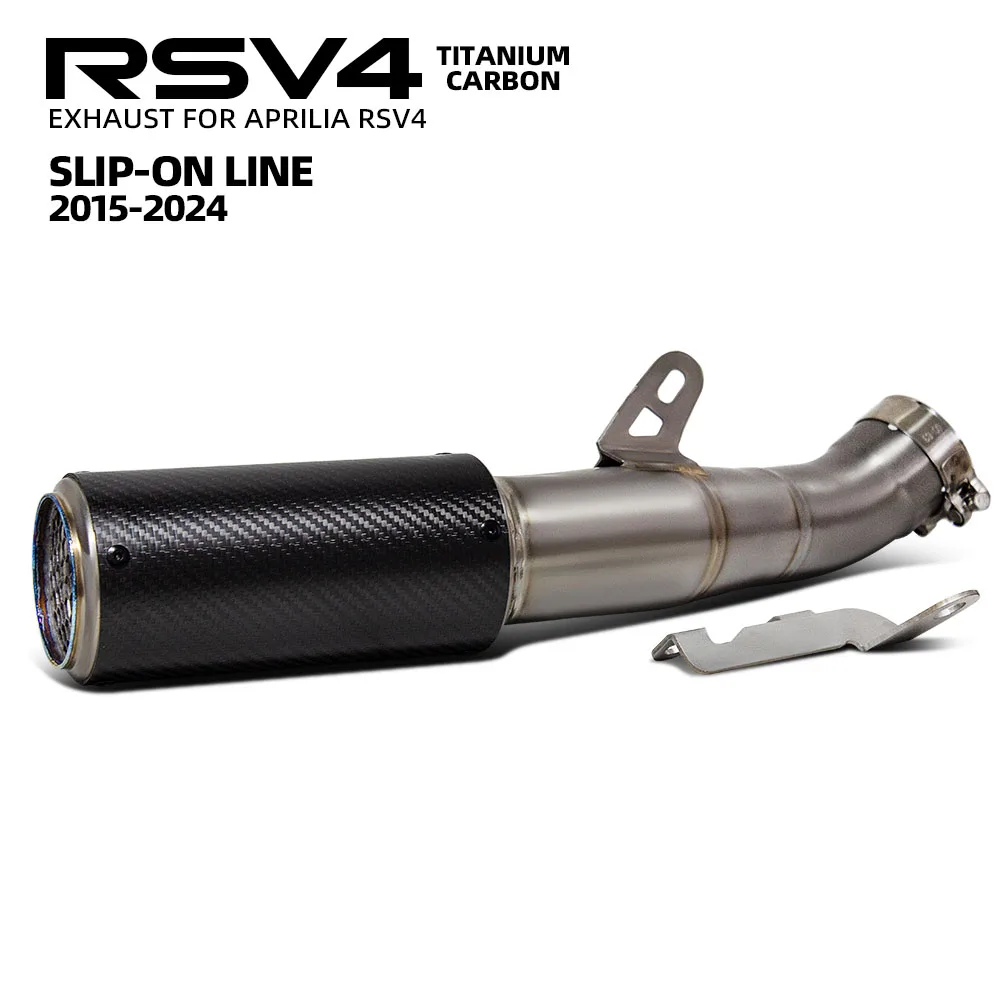 Motorcycle Exhaust Modify Titanium Carbon Racing Kit For Aprilia RSV4 2015-2024 Escape Slip on Line Project Muffler Tail Pipe
Motorcycle Exhaust Modify Titanium Carbon Racing Kit For Aprilia RSV4 2015-2024 Escape Slip on Line Project Muffler Tail Pipe