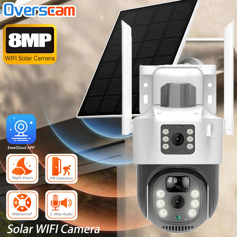 4K Беспроводная Wi-Fi Солнечная уличная PTZкамера 8MP Двойной объектив IP-камера наблюдения PIR Цветное ночное видение Мобильное обнаружение Безопасность CCTV
4K Беспроводная Wi-Fi Солнечная уличная PTZкамера 8MP Двойной объектив IP-камера наблюдения PIR Цветное ночное видение Мобильное обнаружение Безопасность CCTV