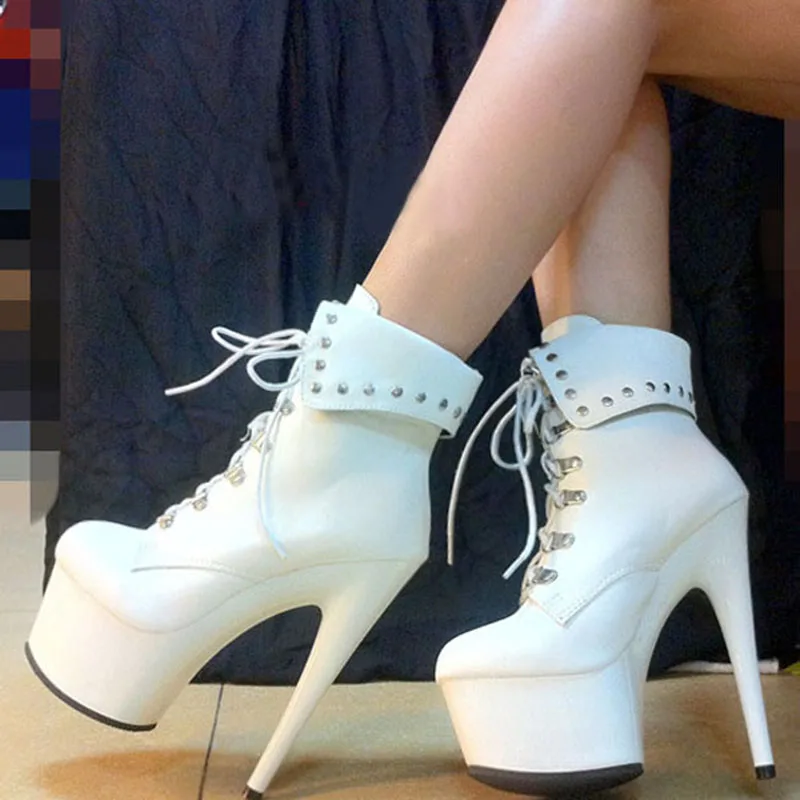 Super Fashion Luxury Shoes Women Design 6 Inch 15CM Ankle Boots Stiletto Platform Heels Club Stage Fetish Gothic Pole Dance
Super Fashion Luxury Shoes Women Design 6 Inch 15CM Ankle Boots Stiletto Platform Heels Club Stage Fetish Gothic Pole Dance