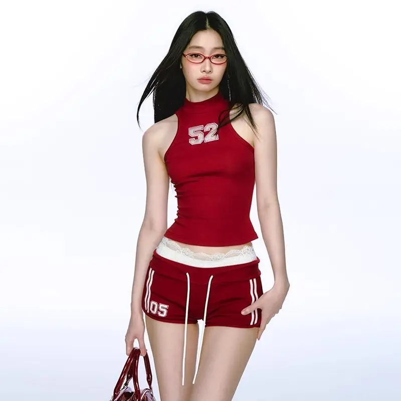 2025 Women Two-piece Sports Suits, Sexy Streetwear, Summer Sleeveless Tank Top and Shorts Sets
2025 Women Two-piece Sports Suits, Sexy Streetwear, Summer Sleeveless Tank Top and Shorts Sets