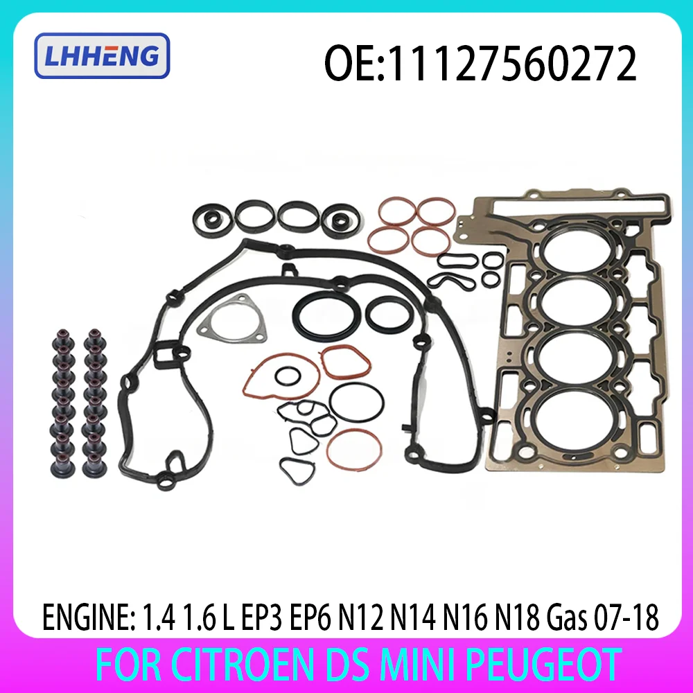 Cylinder Head Full Gasket Set Kit Fit For CITROEN DS MINI PEUGEOT 1.4L 1.6L 1.4 1.6 L T L4 EP3 EP6 N12 N14 N16 N18 Gas 07-18
Cylinder Head Full Gasket Set Kit Fit For CITROEN DS MINI PEUGEOT 1.4L 1.6L 1.4 1.6 L T L4 EP3 EP6 N12 N14 N16 N18 Gas 07-18