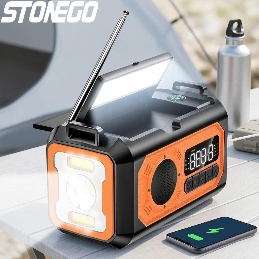 12000mAh Portable NOAA Weather Radio Emergency AM FM Solar Panel Hand Crank Rechargeable Outdoor Camping Survival Radio
12000mAh Portable NOAA Weather Radio Emergency AM FM Solar Panel Hand Crank Rechargeable Outdoor Camping Survival Radio