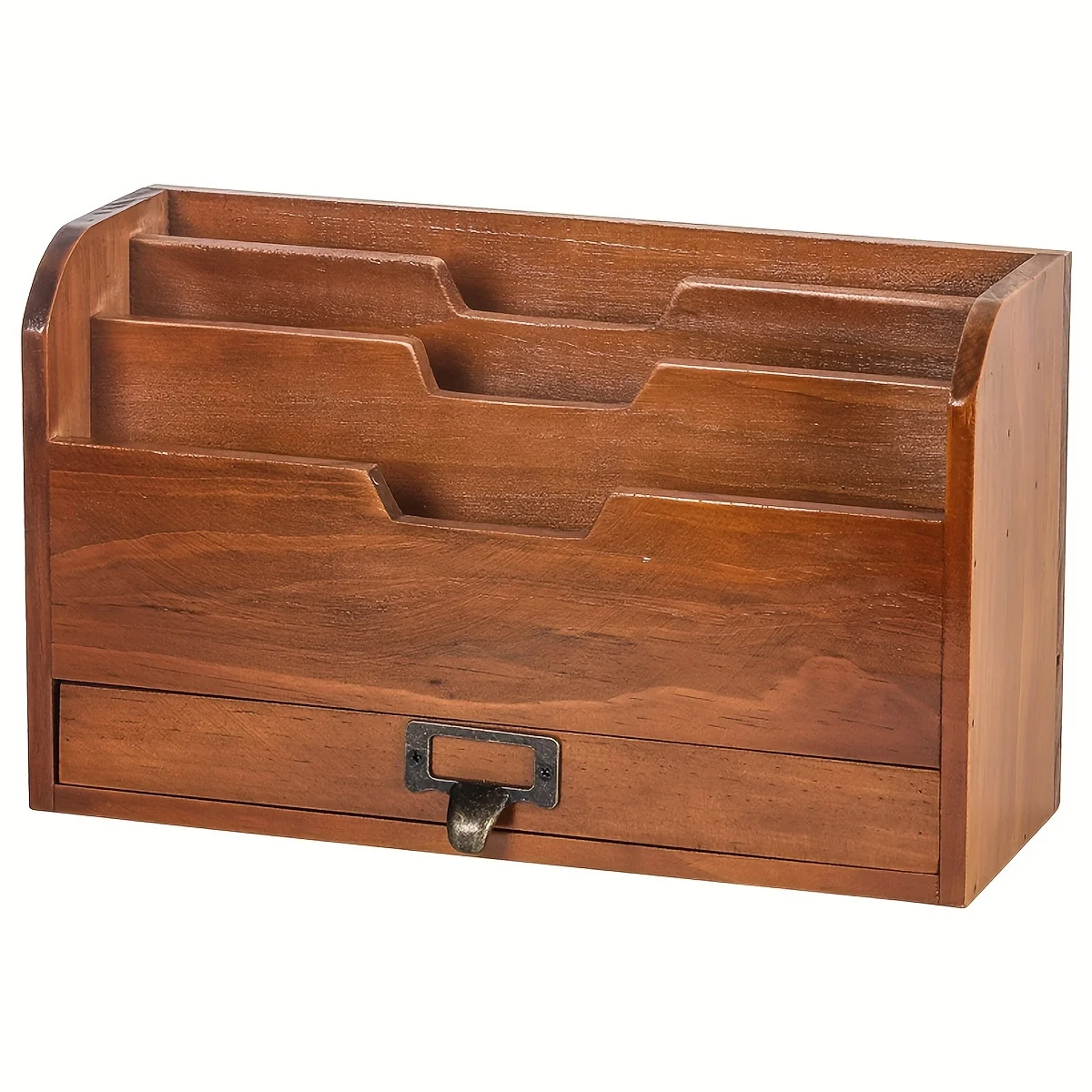 High-Capacity Wooden File Storage Rack with Multi-Compartment Organizer, Drawer And Desktop Sundries Folder for Office, Study, A
High-Capacity Wooden File Storage Rack with Multi-Compartment Organizer, Drawer And Desktop Sundries Folder for Office, Study, A