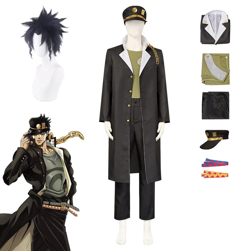 JJ Jotaro Kujo Jotaro Cosplay Costume Wig Anime Comic Cosplay Halloween Comic-co Clothings Mens Uniforms Pants Hat Outfit
JJ Jotaro Kujo Jotaro Cosplay Costume Wig Anime Comic Cosplay Halloween Comic-co Clothings Mens Uniforms Pants Hat Outfit