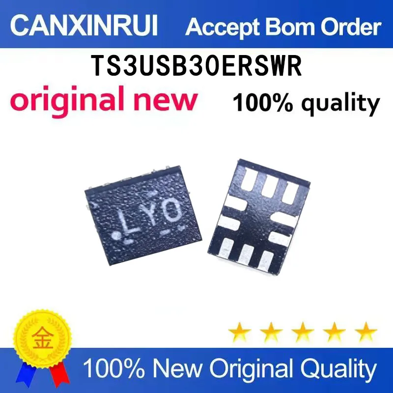 (5-100 pieces)New stock TS3USB30ERSWR TS3USB30ER silk screen printing: LYO QFN-10
(5-100 pieces)New stock TS3USB30ERSWR TS3USB30ER silk screen printing: LYO QFN-10