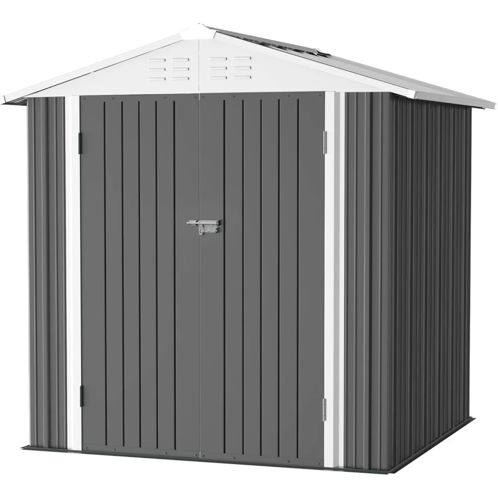 Metal Outdoor Storage Shed 6 x 4 FT Metal Shed with Lockable Door,Waterproof Garden Tool Shed Storage House for Backyard Patio
Metal Outdoor Storage Shed 6 x 4 FT Metal Shed with Lockable Door,Waterproof Garden Tool Shed Storage House for Backyard Patio