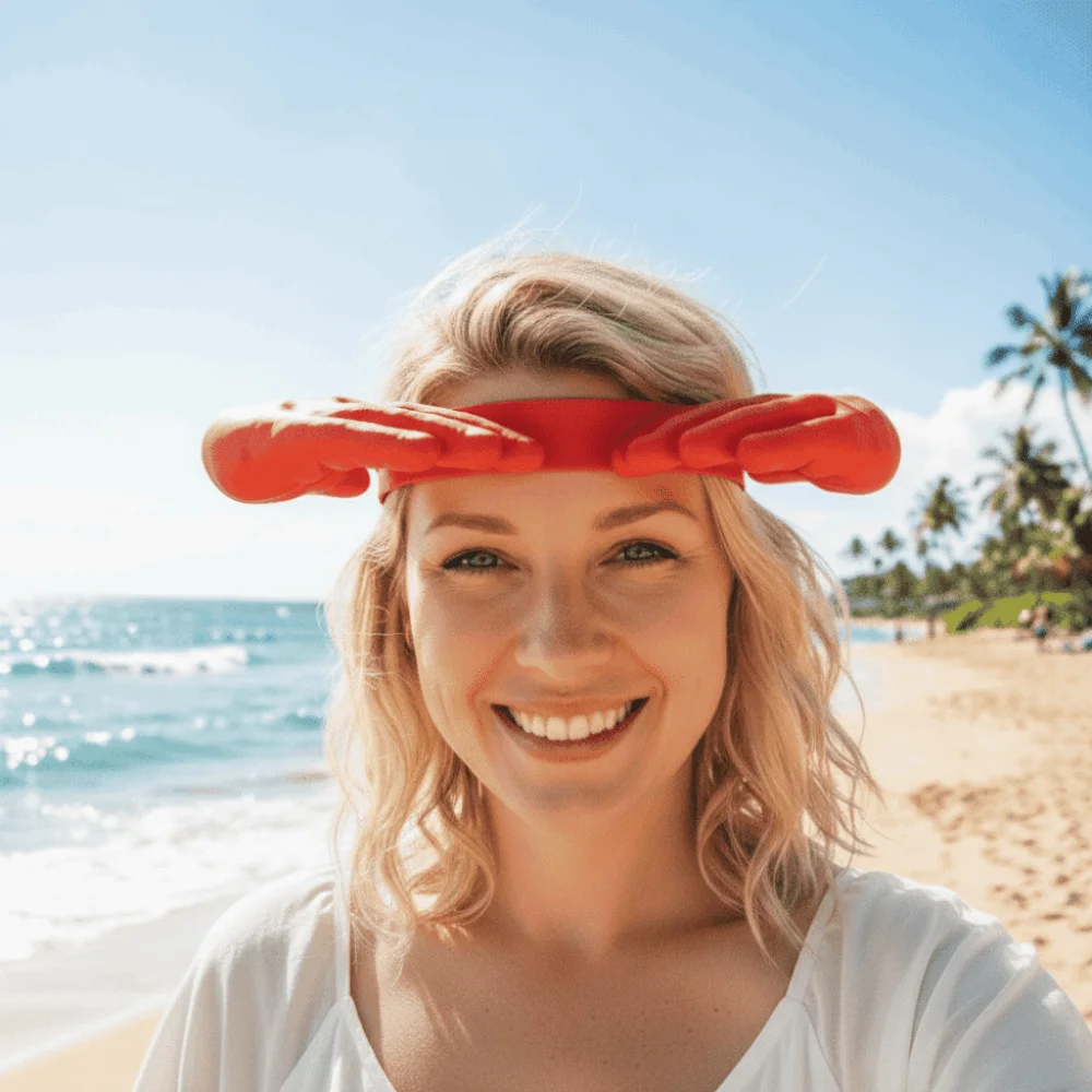 Hair Hoop Palm Sun Visor Headband Detachable PLA Funny Hand Sun Hat Adjustable Waterproof Sun Protection Quirky Hairband Daily
Hair Hoop Palm Sun Visor Headband Detachable PLA Funny Hand Sun Hat Adjustable Waterproof Sun Protection Quirky Hairband Daily