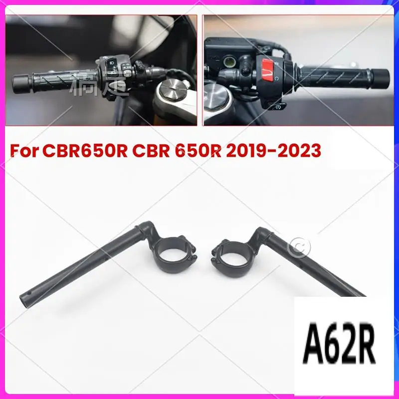 R2-Motorcycle Black Handle Bar Clip-On Fork Tube Handlebars For Honda CBR650R CBR 650R 2019-2023
R2-Motorcycle Black Handle Bar Clip-On Fork Tube Handlebars For Honda CBR650R CBR 650R 2019-2023