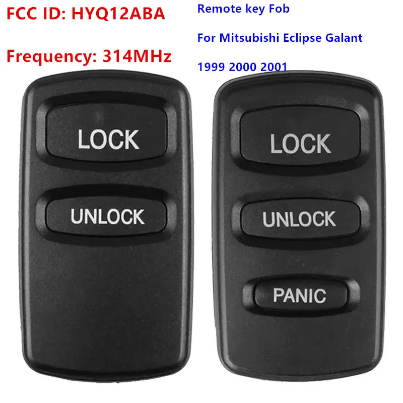 KEYECU 314MHz FCC ID: HYQ12ABA 2 / 3 Button Fob Remote Control Car Key For Mitsubishi Eclipse Galant 1999 2000 2001
KEYECU 314MHz FCC ID: HYQ12ABA 2 / 3 Button Fob Remote Control Car Key For Mitsubishi Eclipse Galant 1999 2000 2001