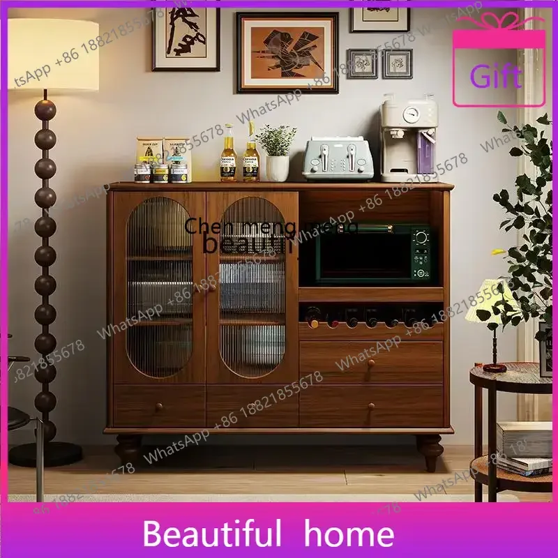 zq1Side cabinet integrated against the wall wine cabinet new kitchen American dining room storage solid wood
zq1Side cabinet integrated against the wall wine cabinet new kitchen American dining room storage solid wood