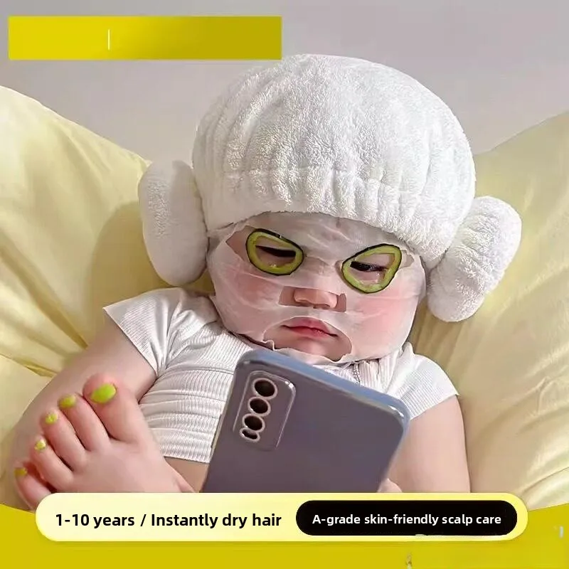 Super Absorbent Quick Dry Double Layer Thickened Children's Dry Hair Cap Baby Bath Cap Cute Head Wrap for Long Hair Girls
Super Absorbent Quick Dry Double Layer Thickened Children's Dry Hair Cap Baby Bath Cap Cute Head Wrap for Long Hair Girls
