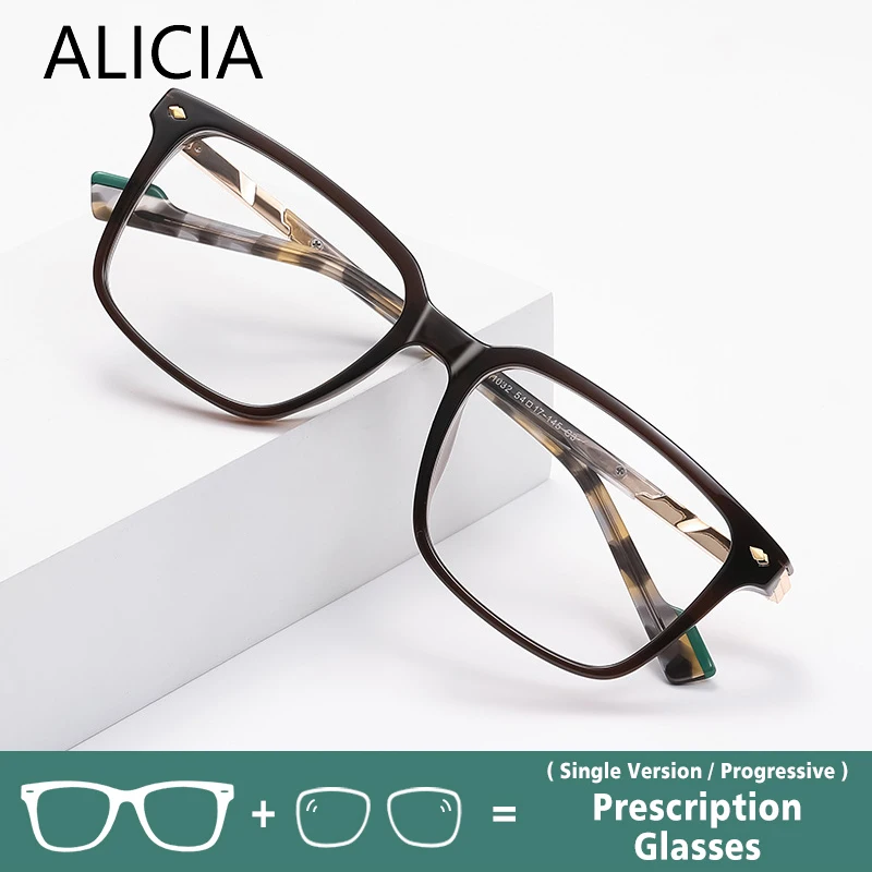 ALICIA Optical Prescription Glasses Fashion Square Full Frame Ultra light TR90 Eyewear Myopia Hyperopia Progressive Man Woman
ALICIA Optical Prescription Glasses Fashion Square Full Frame Ultra light TR90 Eyewear Myopia Hyperopia Progressive Man Woman