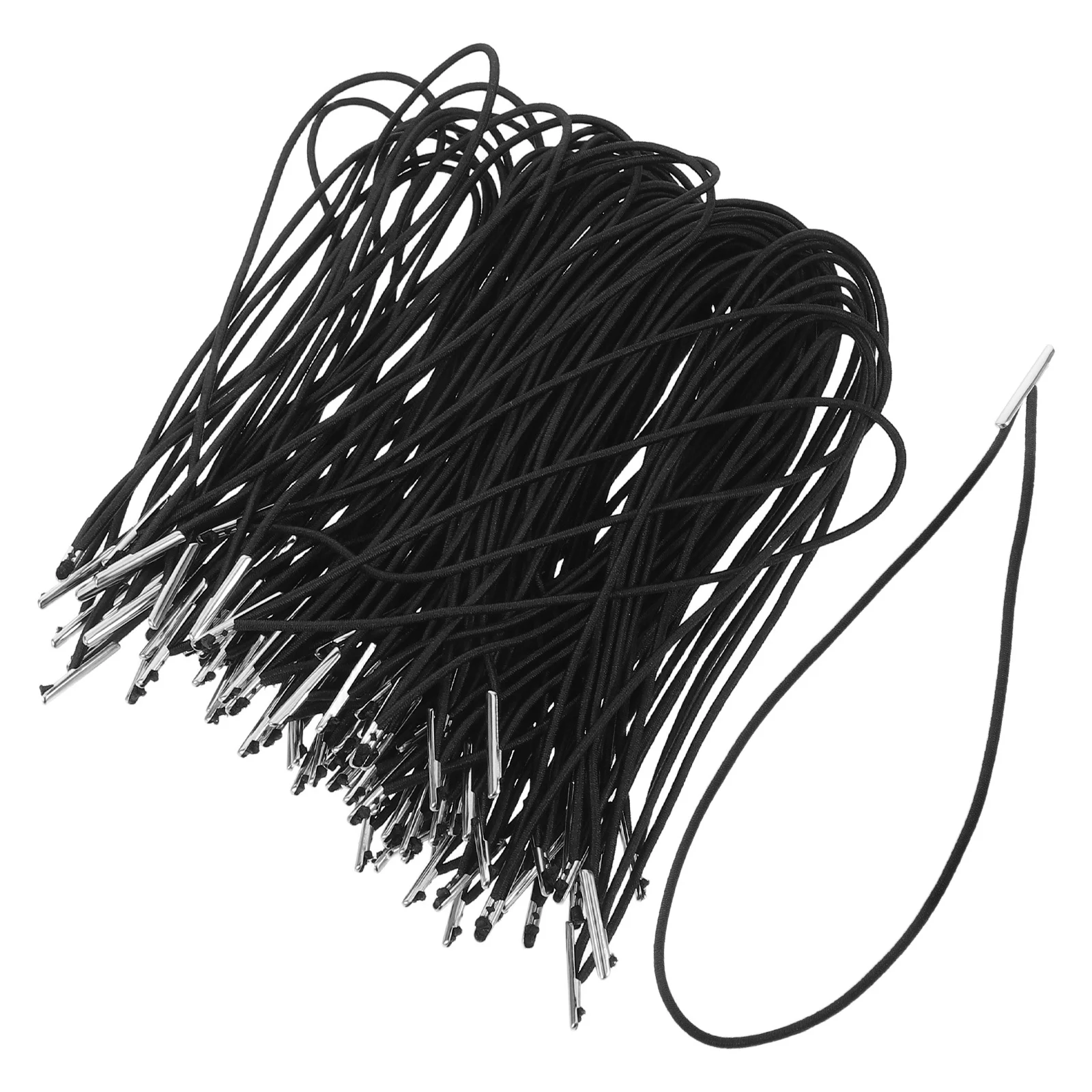 100Pcs Black Elastic Cord Stretchable Round Strap 4.9inch Elastic Band Metal Fastener for Badge Notebook Binding Craft DIY
100Pcs Black Elastic Cord Stretchable Round Strap 4.9inch Elastic Band Metal Fastener for Badge Notebook Binding Craft DIY