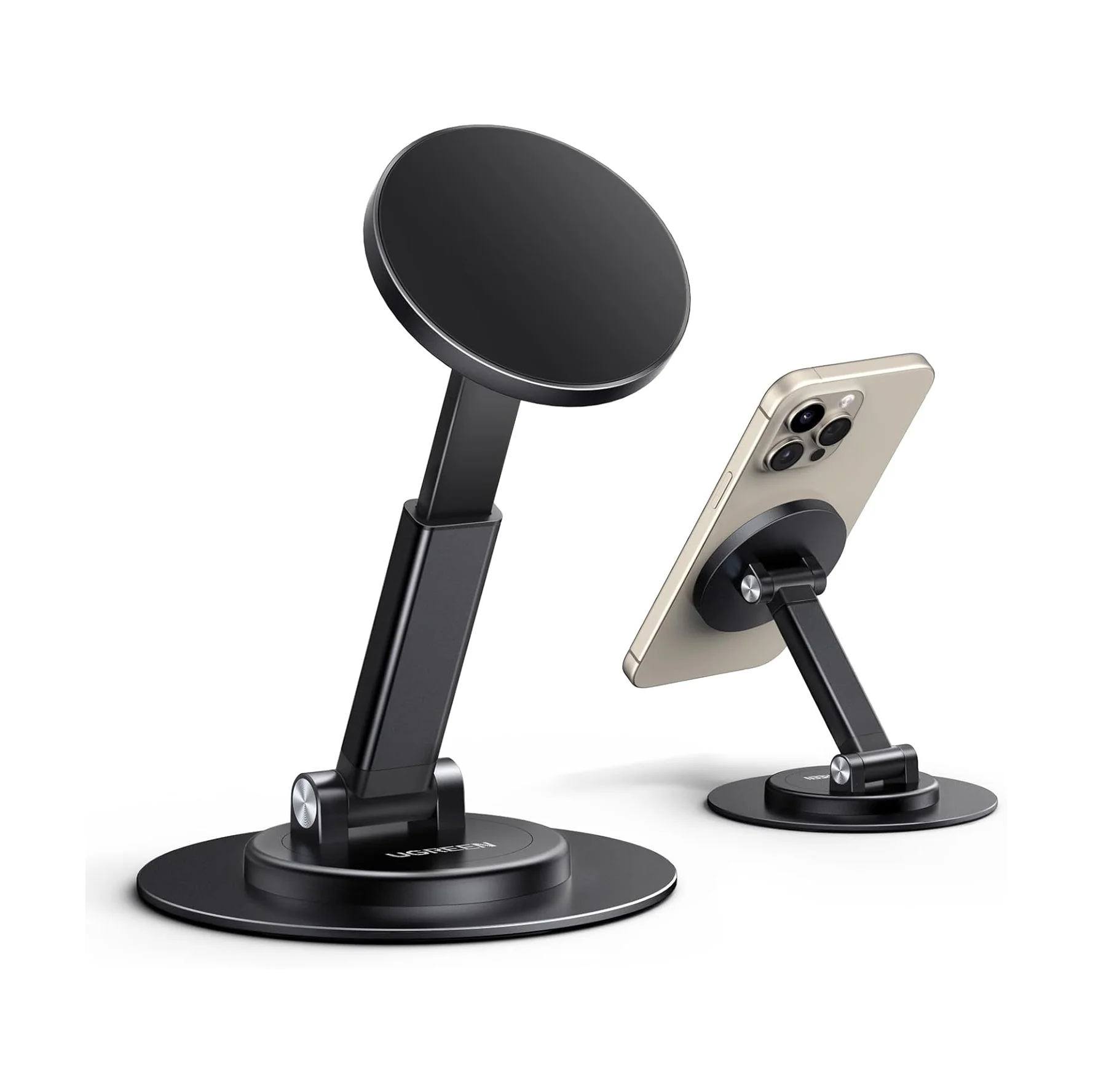 UGREEN Magnetic Phone Stand for MagSafe, Height Adjustable Phone Stand for Desk with 360° Rotation Compatible for iPhone
UGREEN Magnetic Phone Stand for MagSafe, Height Adjustable Phone Stand for Desk with 360° Rotation Compatible for iPhone