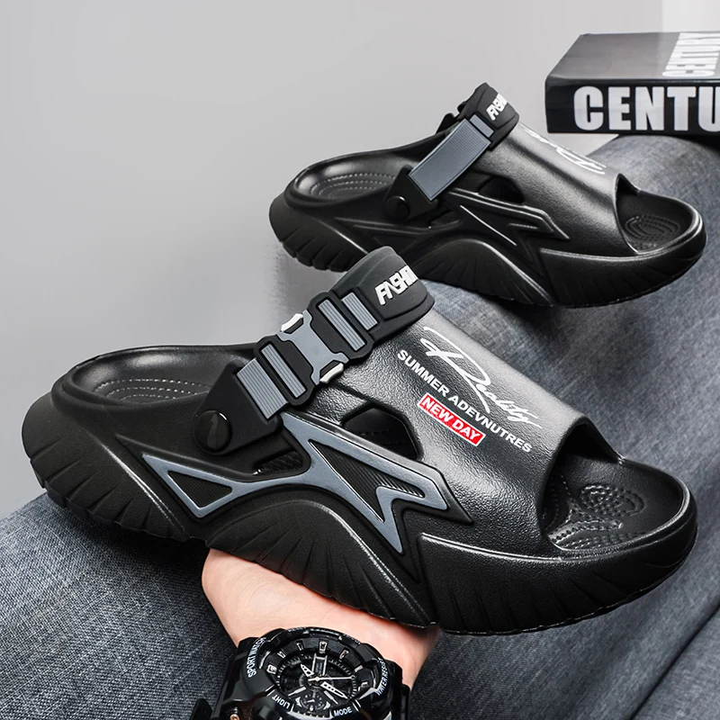 Men's Slip-On Sandals, Eva Thick Sole, Dual-Purpose for Home and Outdoor Use, Soft and Flexible Sandals for Beach Vacations
Men's Slip-On Sandals, Eva Thick Sole, Dual-Purpose for Home and Outdoor Use, Soft and Flexible Sandals for Beach Vacations