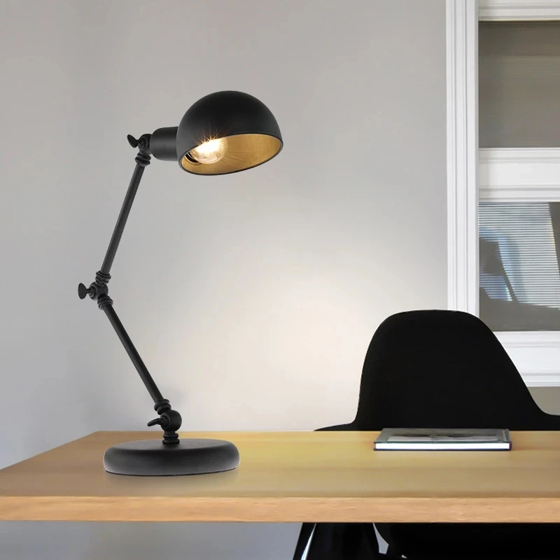 Black Industrial Table Lamp Swing Arm Modern Vintage Desk Decoration Light Home Office Study Iron Table Light
Black Industrial Table Lamp Swing Arm Modern Vintage Desk Decoration Light Home Office Study Iron Table Light