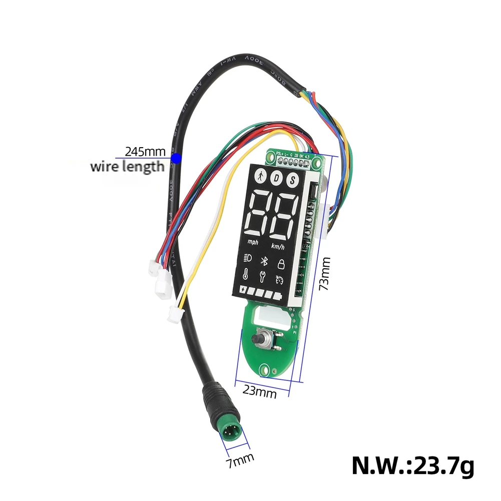 Bluetooth Dashboard for Xiaomi Electric Scooter 4 Lite Display Instrument Circuit Board Kickscooter Replacement Parts KXH
Bluetooth Dashboard for Xiaomi Electric Scooter 4 Lite Display Instrument Circuit Board Kickscooter Replacement Parts KXH