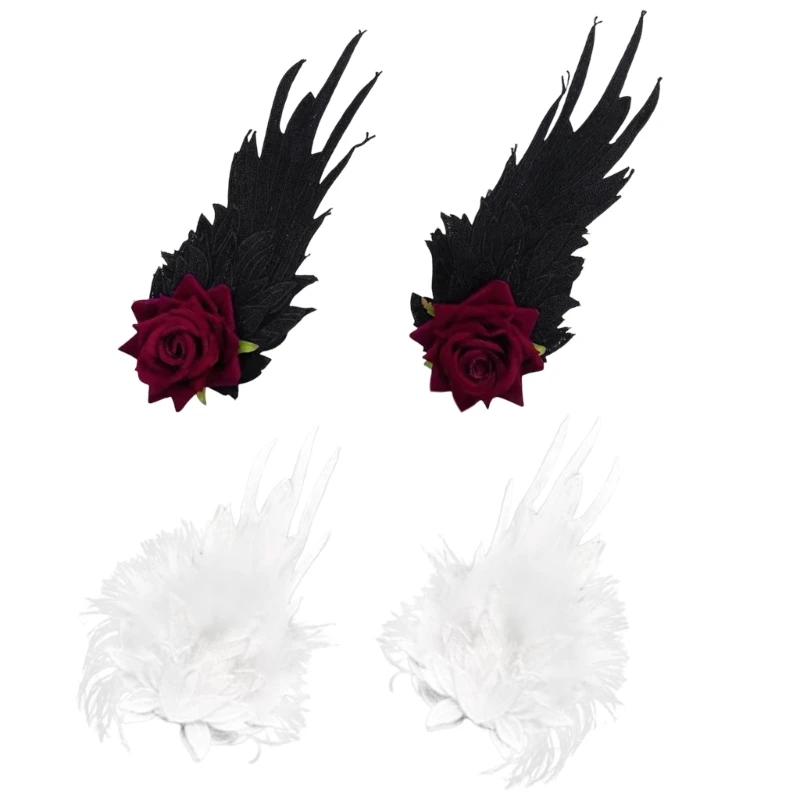 Angel Wing Hairpins Embroidery Hair Accessories Girls Hair Clip Fabric Texture Suitable for Weddings and Theme Parties N2UE
Angel Wing Hairpins Embroidery Hair Accessories Girls Hair Clip Fabric Texture Suitable for Weddings and Theme Parties N2UE