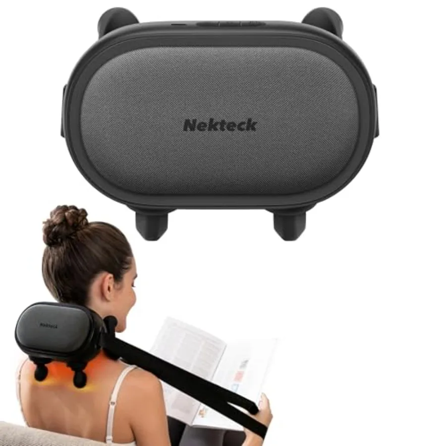 Cordless Shiatsu Neck Massager with Heat 6D Back Shoulder Kneading Massage Pillow in Black for Muscle Relaxation and Pain Relie
Cordless Shiatsu Neck Massager with Heat 6D Back Shoulder Kneading Massage Pillow in Black for Muscle Relaxation and Pain Relie