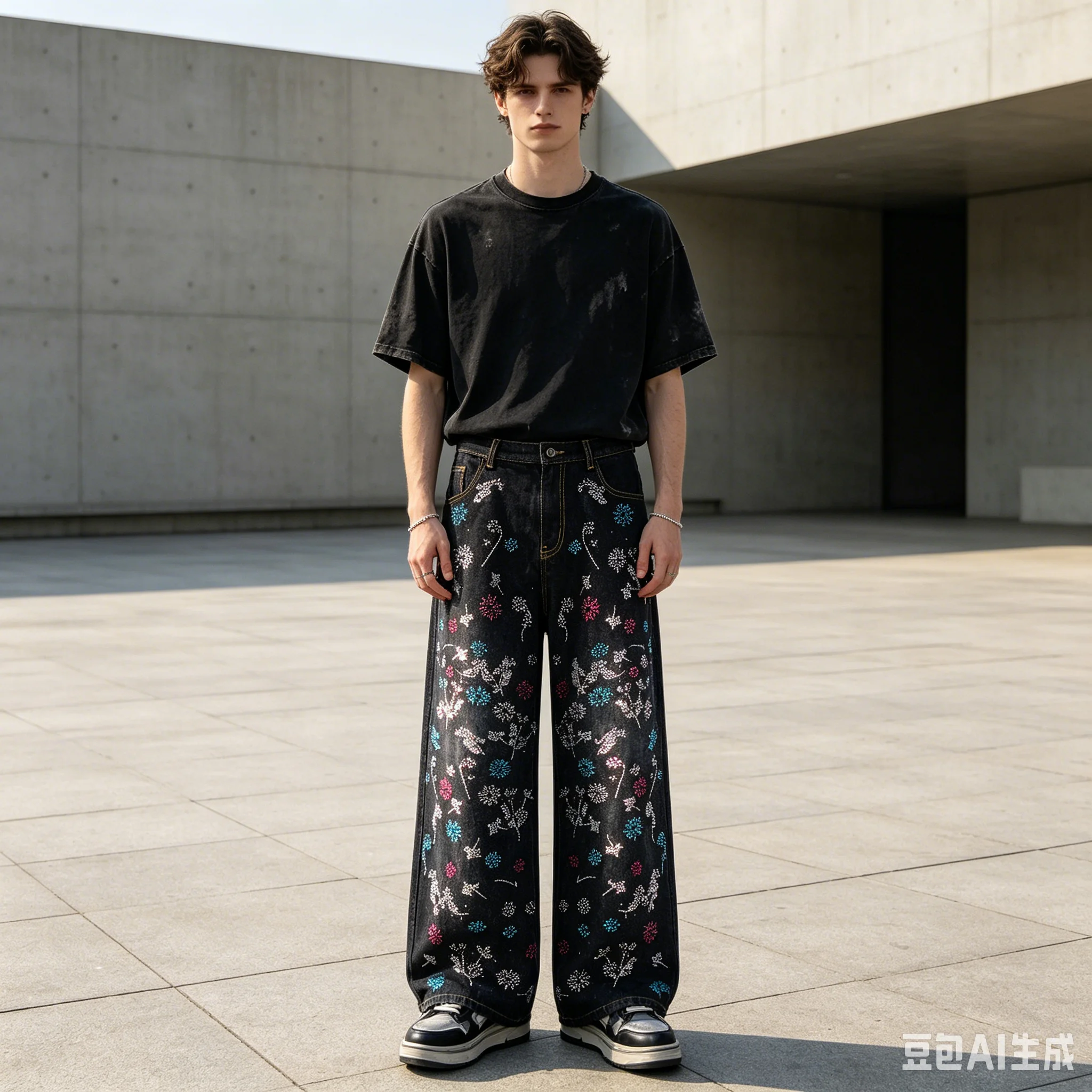 AL88078 BLCG High Waist Super Quality Loose Fitting Denim Pants Heavy Thick Unisex Fashion Art Stylish Hand Painting Jeans
AL88078 BLCG High Waist Super Quality Loose Fitting Denim Pants Heavy Thick Unisex Fashion Art Stylish Hand Painting Jeans