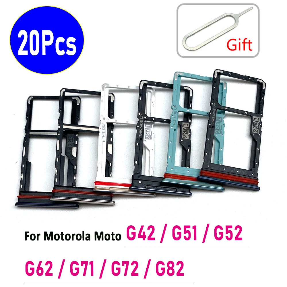 20Pcs,NEW For Motorola Moto G42 G51 G52 G62 G71 G72 G82 SIM Card Tray chip slot drawer Holder Adapter Accessories With Pin
20Pcs,NEW For Motorola Moto G42 G51 G52 G62 G71 G72 G82 SIM Card Tray chip slot drawer Holder Adapter Accessories With Pin